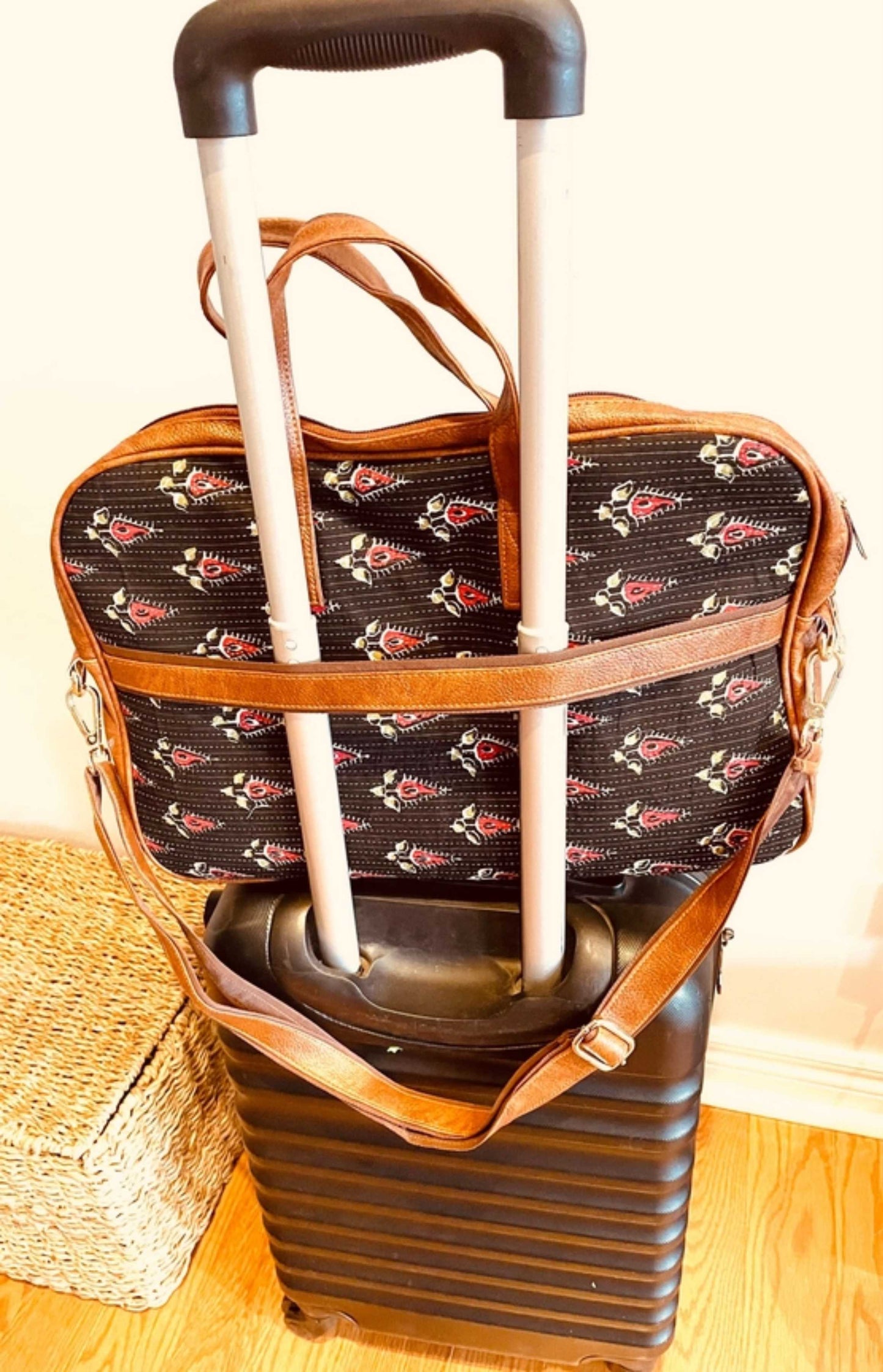 Handmade Laptop Bags, Hand Block Printing, Handprint Fabric
