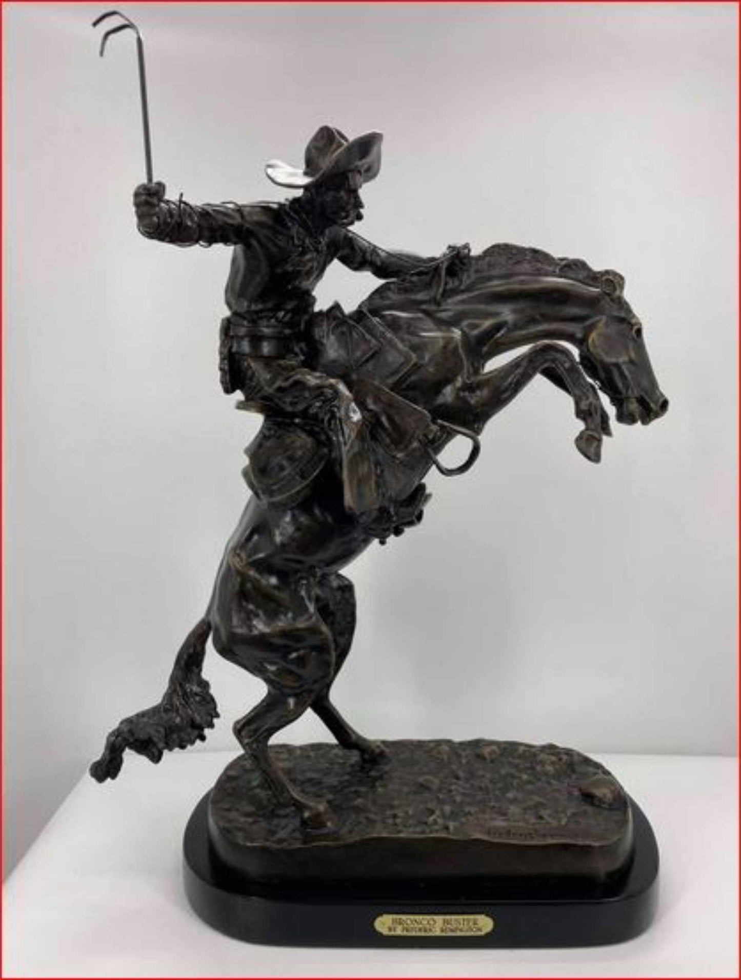 Bronco Buster, Finest US Lost Wax Bronze Statue By Frederic Remington ~ Medium