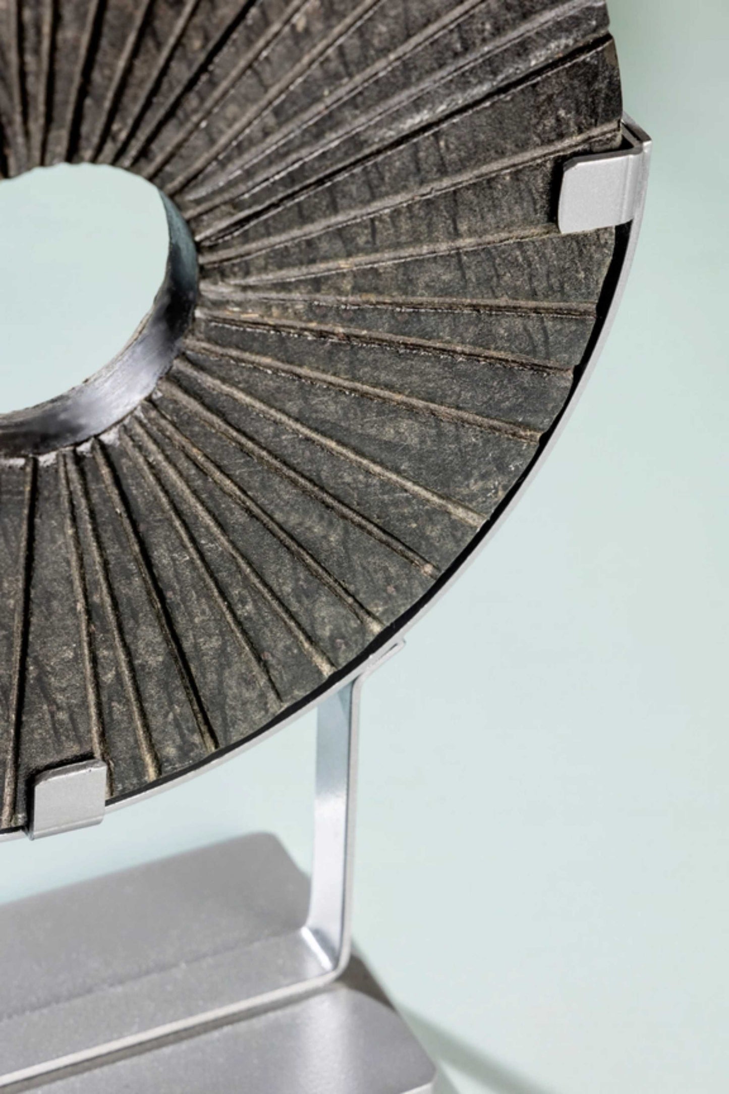 Lapointe Stone Ring Sculpture On Stand