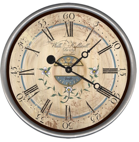 Medium Roman Porthole Clock - Taupe (HCW004.5) by Henley