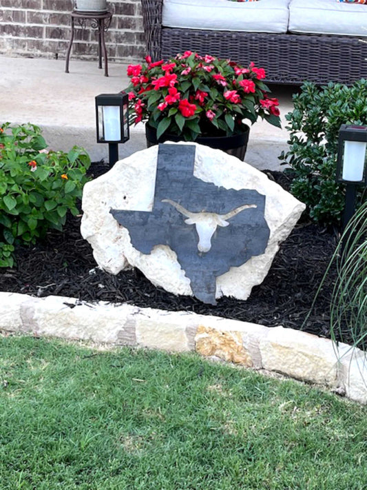 Texas One CorTen Metal on Stone